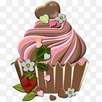 蛋糕托巧克力蛋糕甜点卡通生日卡