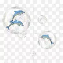 海豚海洋剪贴画-水独角兽