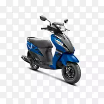 铃木，让我们的滑板车Bajaj汽车摩托车-蓝色摩托车