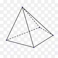 三角形金字塔面积实体几何边缘-体积：