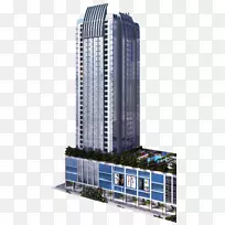 建造三套中央共管公寓-Megaworld公司-绿化带