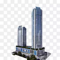 三套中央共管公寓-Megaworld公司房地产建筑-绿化带