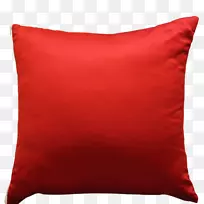 靠垫，枕头，喇叭，枕头，毛毯，红色丝绸