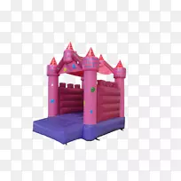 充气保镖粉红色城堡儿童-粉红色城堡