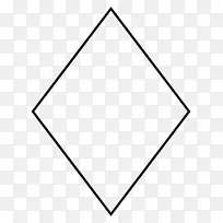 钻石头平行四边形几何图形剪贴画菱形