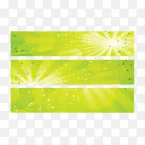 绿色矩形叶线-网站标题