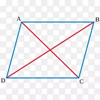 平行四边形定律四边形几何对角线-菱形