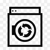 洗衣房自助洗衣符号干燥剪报