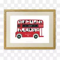 双层巴士艺术插图有限公司伦敦巴士-伦敦巴士