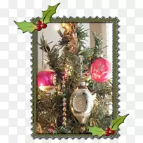 圣诞节装饰品，圣诞节装饰，杉树.各种古董装饰