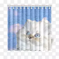 猫织物帘子水帘