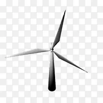 风电场风电机手绘风力机