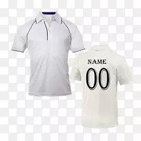 t恤板球白色板球服装和装备板球球衣