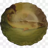 牡蛎餐具盘蚌贻贝手绘鱼