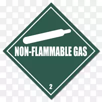 危险货物2级气体标签可燃性和易燃性爆炸标签
