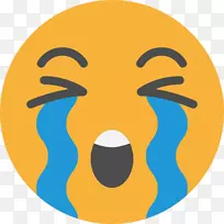 表情电脑图标脸上充满了喜悦的泪水表情符号