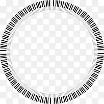 我清：宇宙之道的神谕六边形圆圈-钢琴键盘