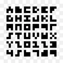 3x3字母位图字体-生日字体设计