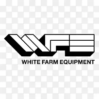 白色农场设备白色汽车公司拖拉机农业-农场标志