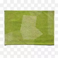 纺织席，亚麻布，长方形，绿色席子