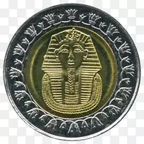 古埃及英镑双金属硬币-埃及文化