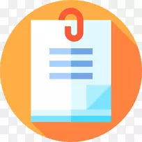 计算机图标附件理论电子邮件附件-免费PSD材料