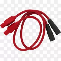 电缆火花塞电线接线图.红色火花