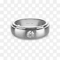 珠宝银结婚戒指
