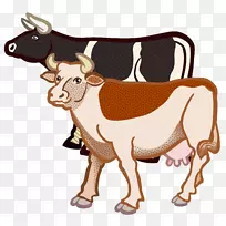 泽西牛英国白牛高地牛剪贴画一头牛