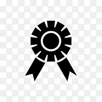 彩带奖电脑图标奖章符号-荣誉