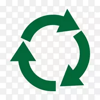 垃圾管理城市固体废物回收塑料回收图标