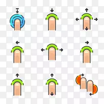 电脑图标手指符号剪辑艺术手势
