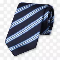 领带蓝色丝缎条纹材料