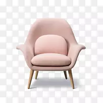 Eames躺椅，家具，翼椅，桌子-软线
