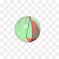 球体几何学大圆-球面