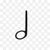 半音符茎节音符第八音符-乐谱表示法
