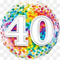 Mylar气球派对生日彩纸设计