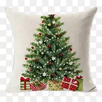 圣诞树抛枕头-圣诞封面