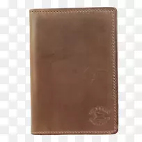 维贾亚瓦达皮夹棕色护照手提包