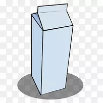 牛奶盒上的巧克力牛奶照片-牛奶剪贴画