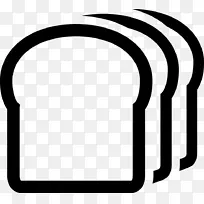 面包、早餐、切片面包、黑麦面包.面包标识