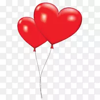 气球心情人节剪贴画.弦红