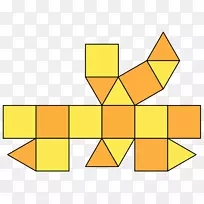 正方形三角约翰逊实心方格冲天炉-圣诞创意源文件