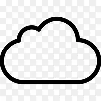 计算机图标云计算云存储剪辑艺术线云