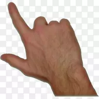 手食指指