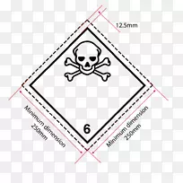 危险品危险货物第6级有毒和传染性物质标签危险货物第9级杂项材料分类标签