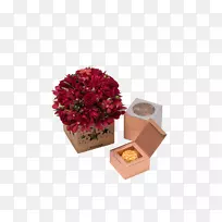 切花花型花瓣月饼盒