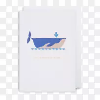 钴蓝品牌动物时间字体-鹰贺卡