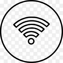 计算机图标wi-fi无线internet信号发送站
