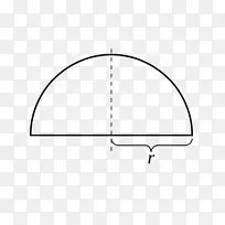 三角形圆点面积-半圆